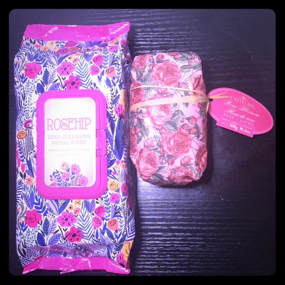 Rosehip facial wipes & Rose Blossom soap
